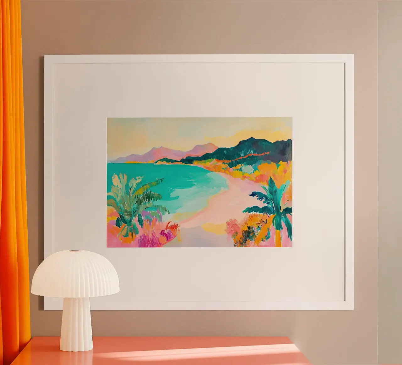 Tropical Tide: A Fauvist Wave hahnemühle by Euphoria Theresa