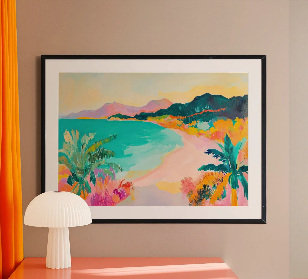 Tropical Tide: A Fauvist Wave poster by Euphoria Theresa