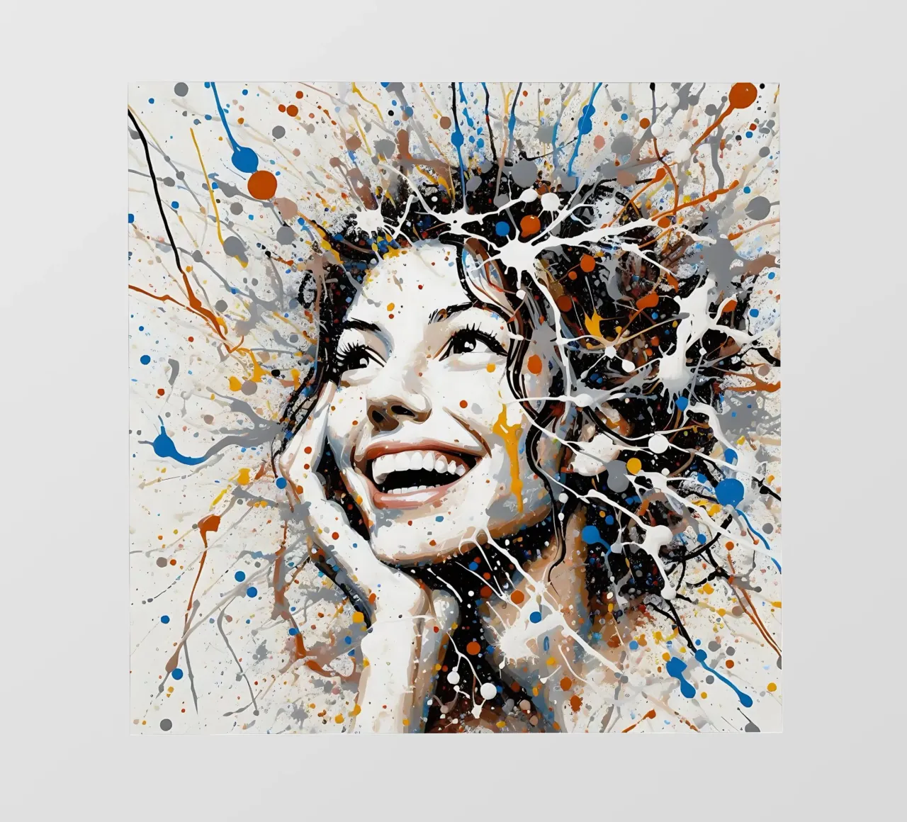 Frau Actionpainting telo in pvc da nomad