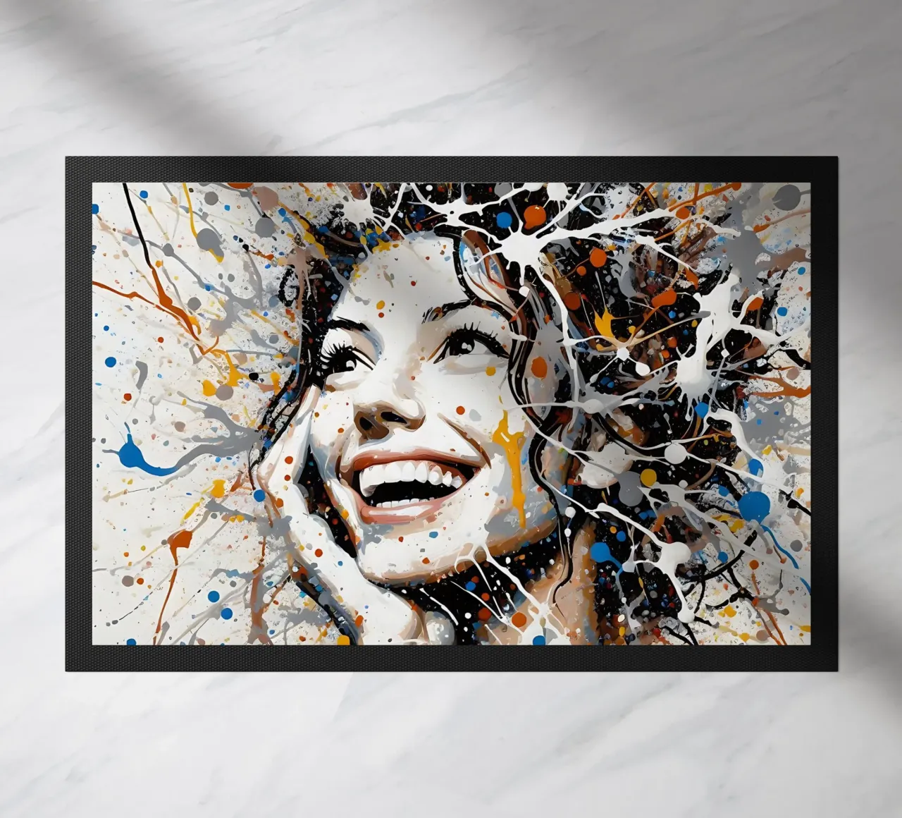 Frau Actionpainting zerbino da nomad