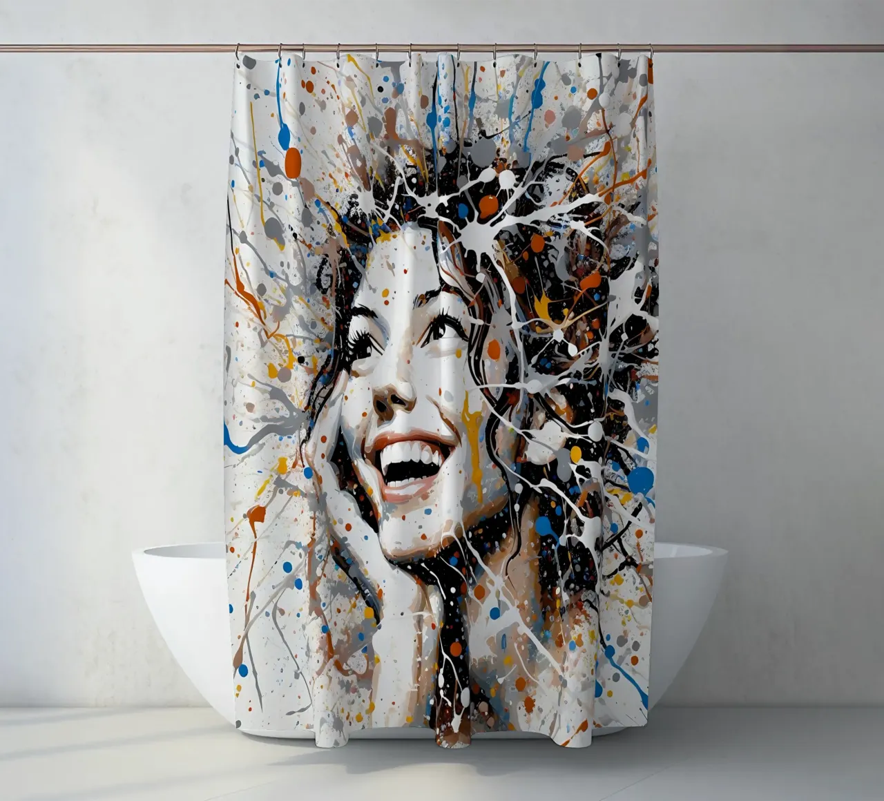 Frau Actionpainting tenda da doccia da nomad