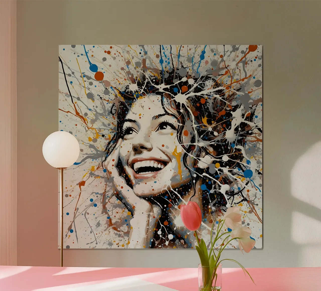 Frau Actionpainting hahnemühle by nomad
