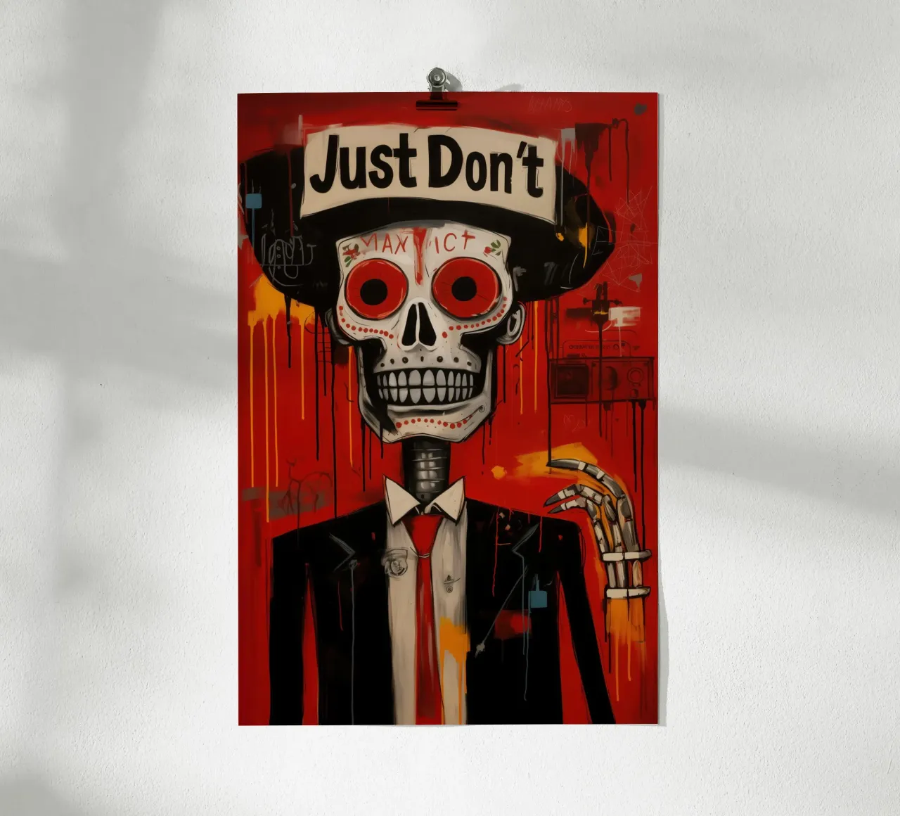 Tun Sie es einfach nicht | Street Art Graffiti Poster von Autofocus