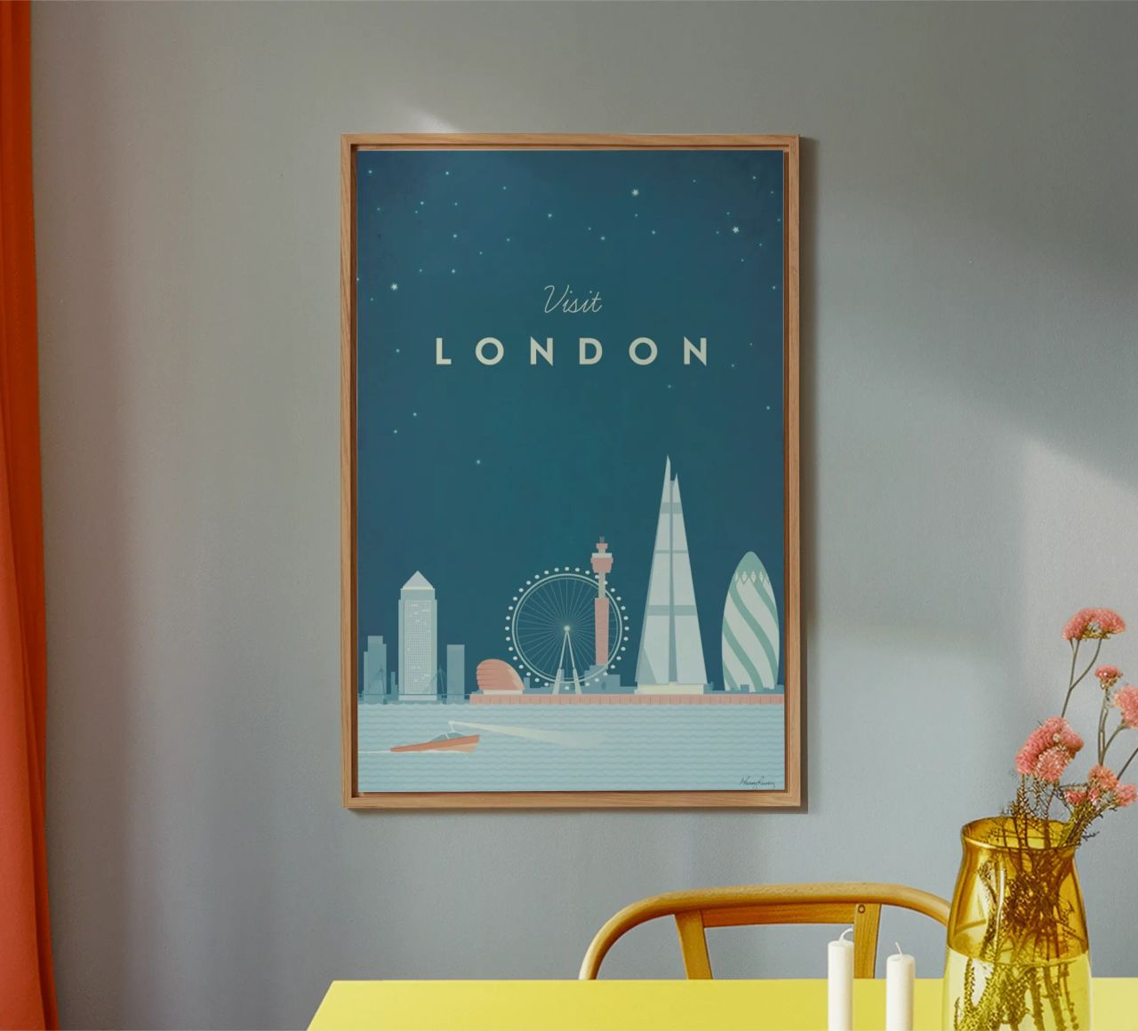 London Alu-Dibond von Henry Rivers