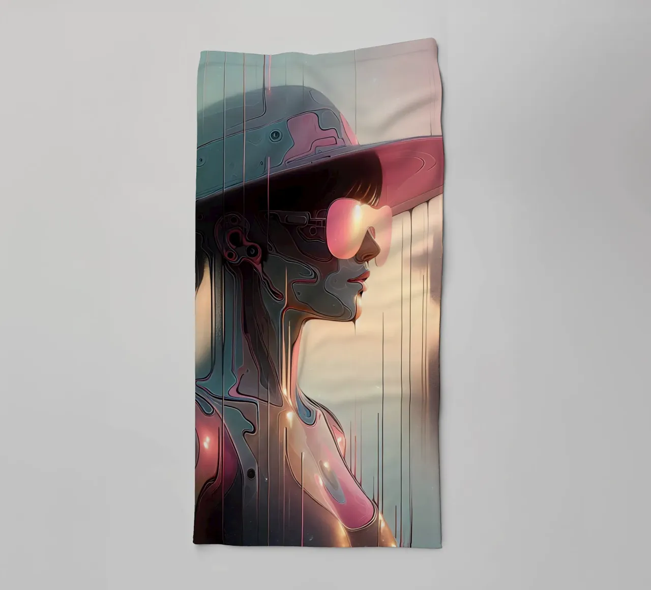 Donna con cappello asciugamano da bagno da nomad