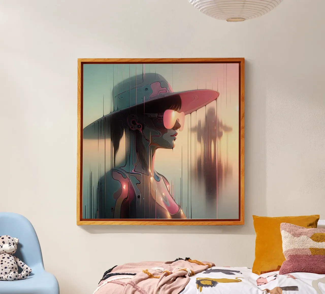 Donna con cappello plexiglass da nomad