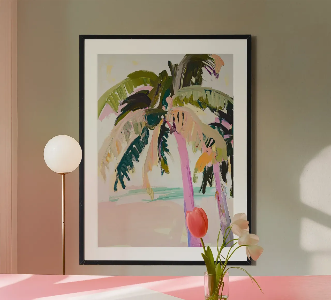 Sueños de palmeras: Ecos de los Trópicos poster de Euphoria Theresa