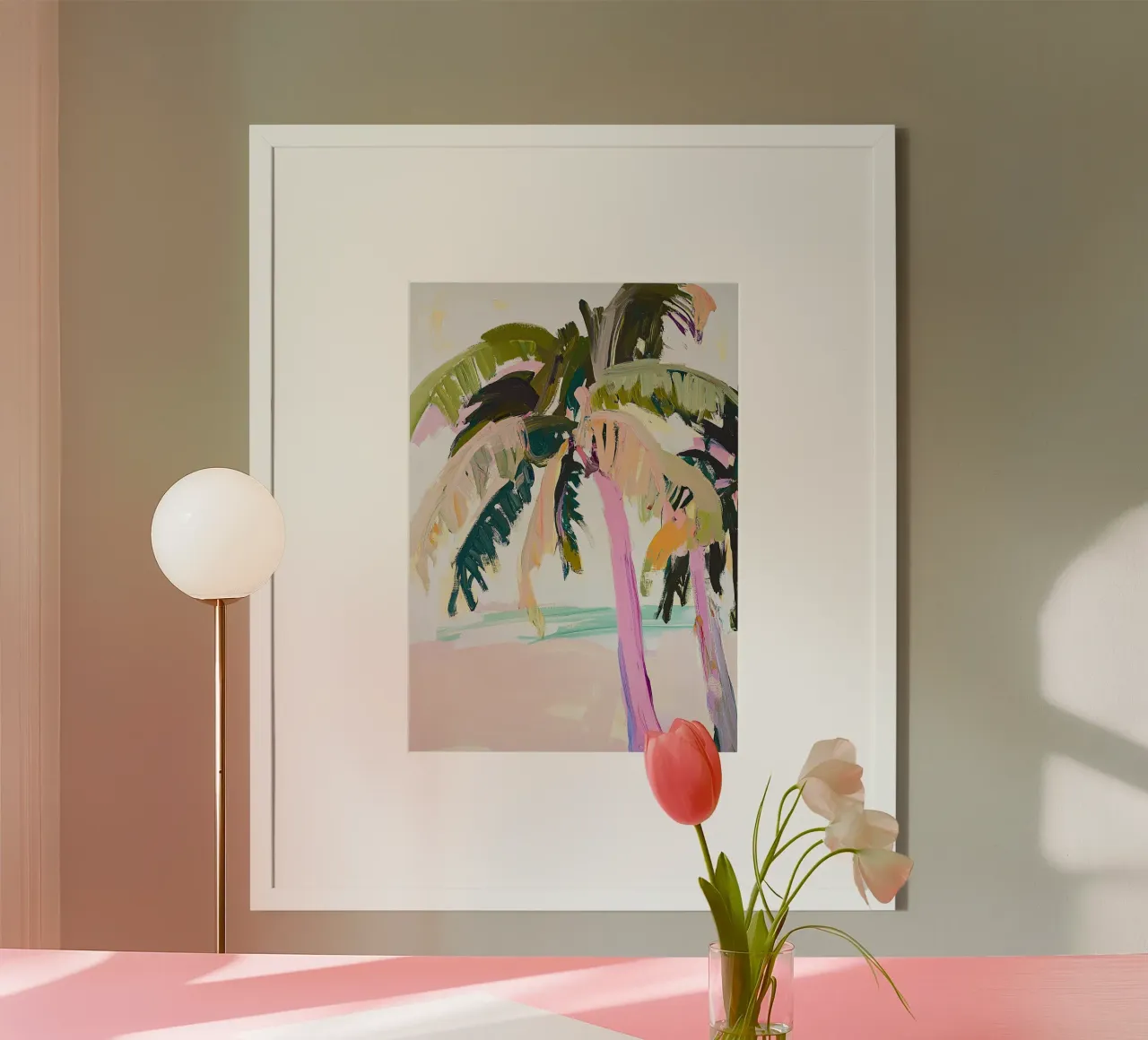 Sueños de palmeras: Ecos de los Trópicos poster de Euphoria Theresa