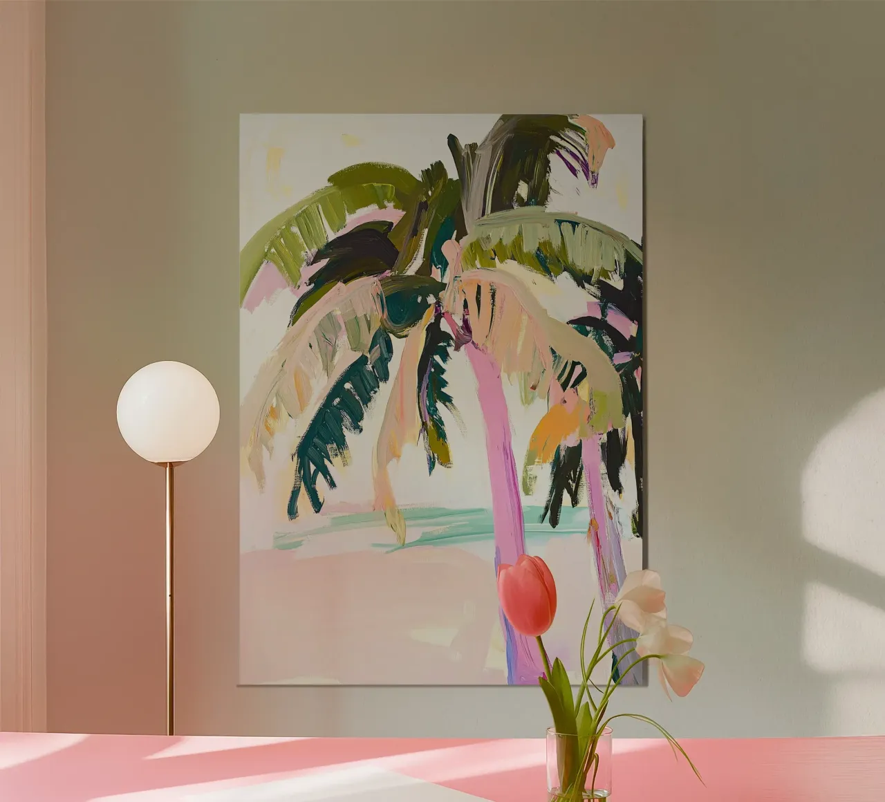 Sueños de palmeras: Ecos de los Trópicos poster de Euphoria Theresa