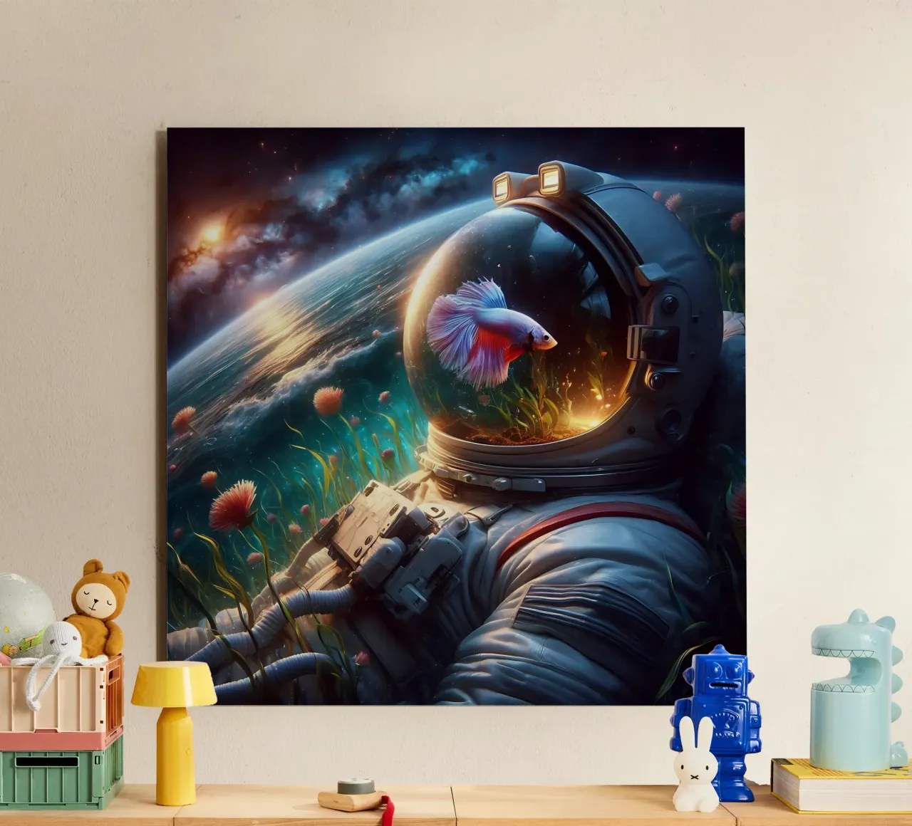 Betta Astronaut alluminio dibond da nomad