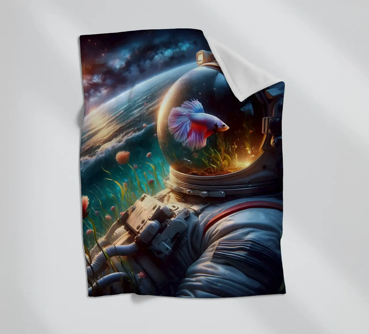 Betta Astronaut coperta in pile da nomad