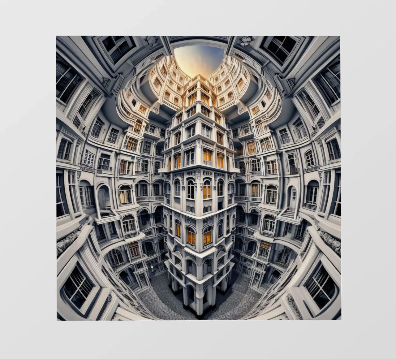 Sphere 039 - Surreal Courtyard telo in pvc da Spheres