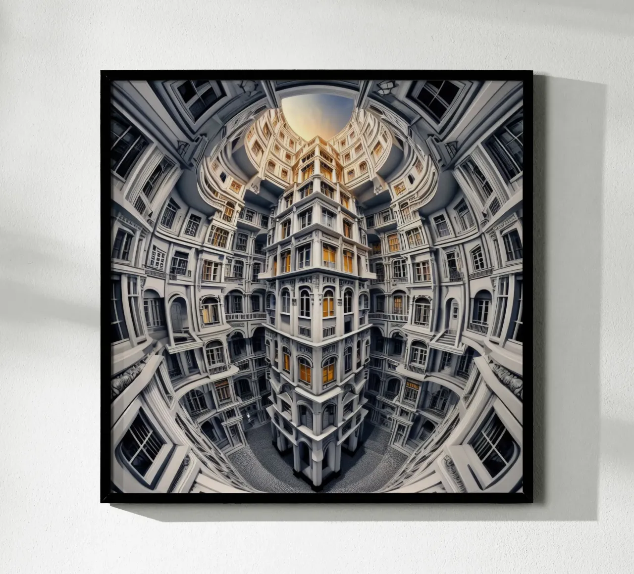 Sphere 039 - Surreal Courtyard carta hahnemühle da Spheres