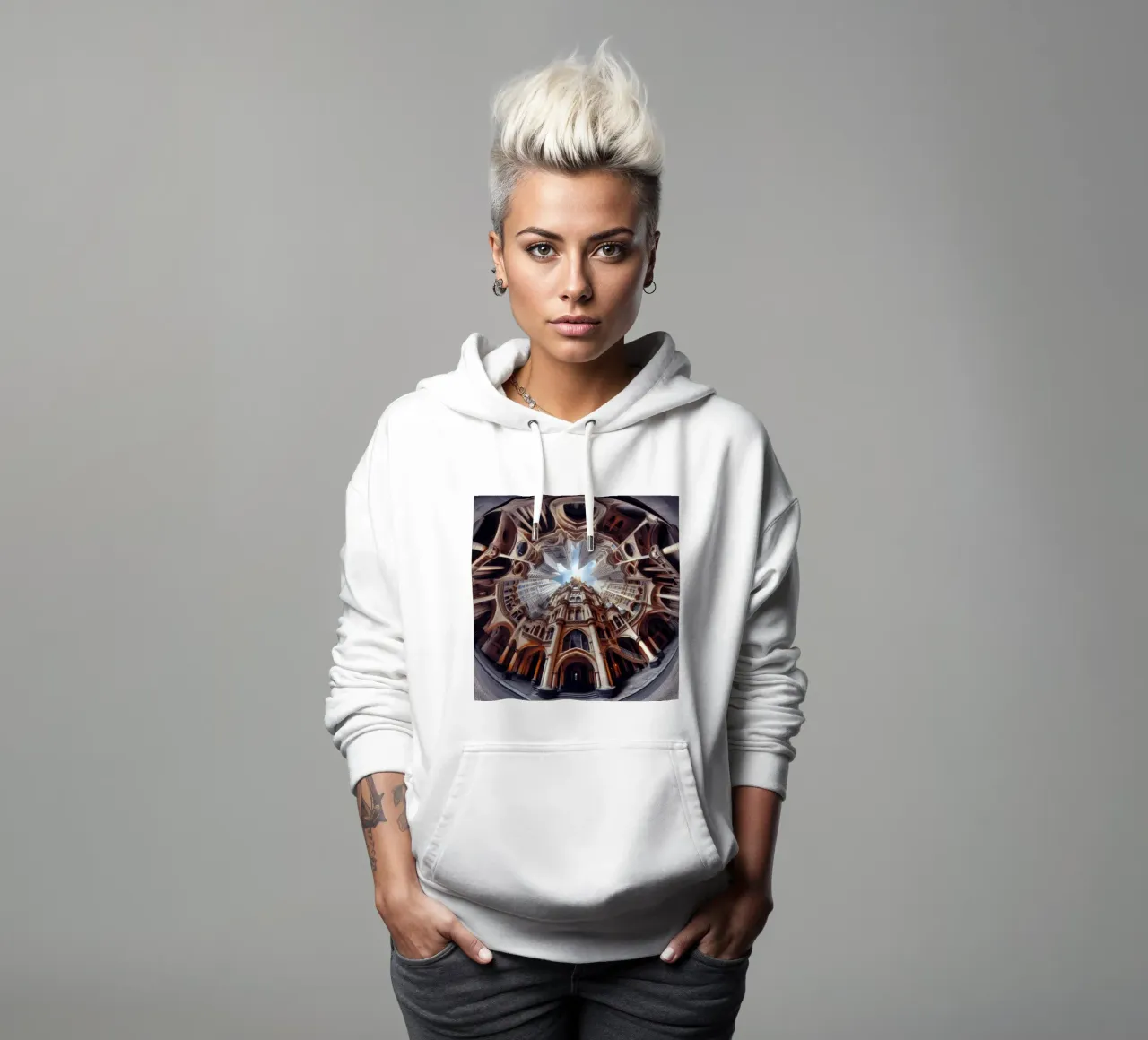 Sphere 031 - Ornate Gothic Architecture Hoodie von Spheres
