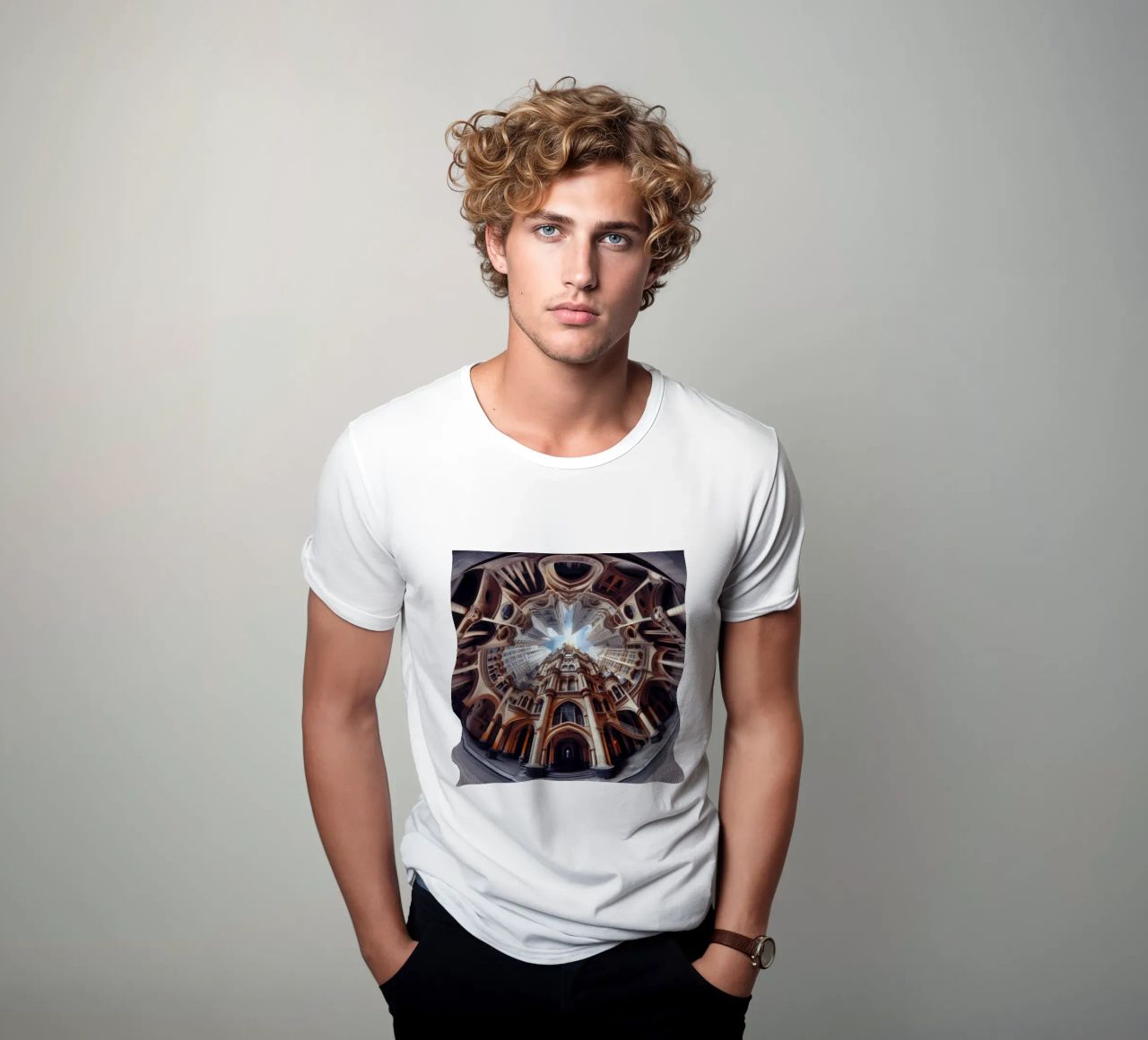 Sphere 031 - Ornate Gothic Architecture t-shirt da Spheres