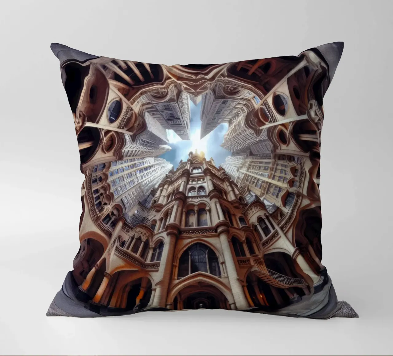 Sphere 031 - Ornate Gothic Architecture cuscino da Spheres