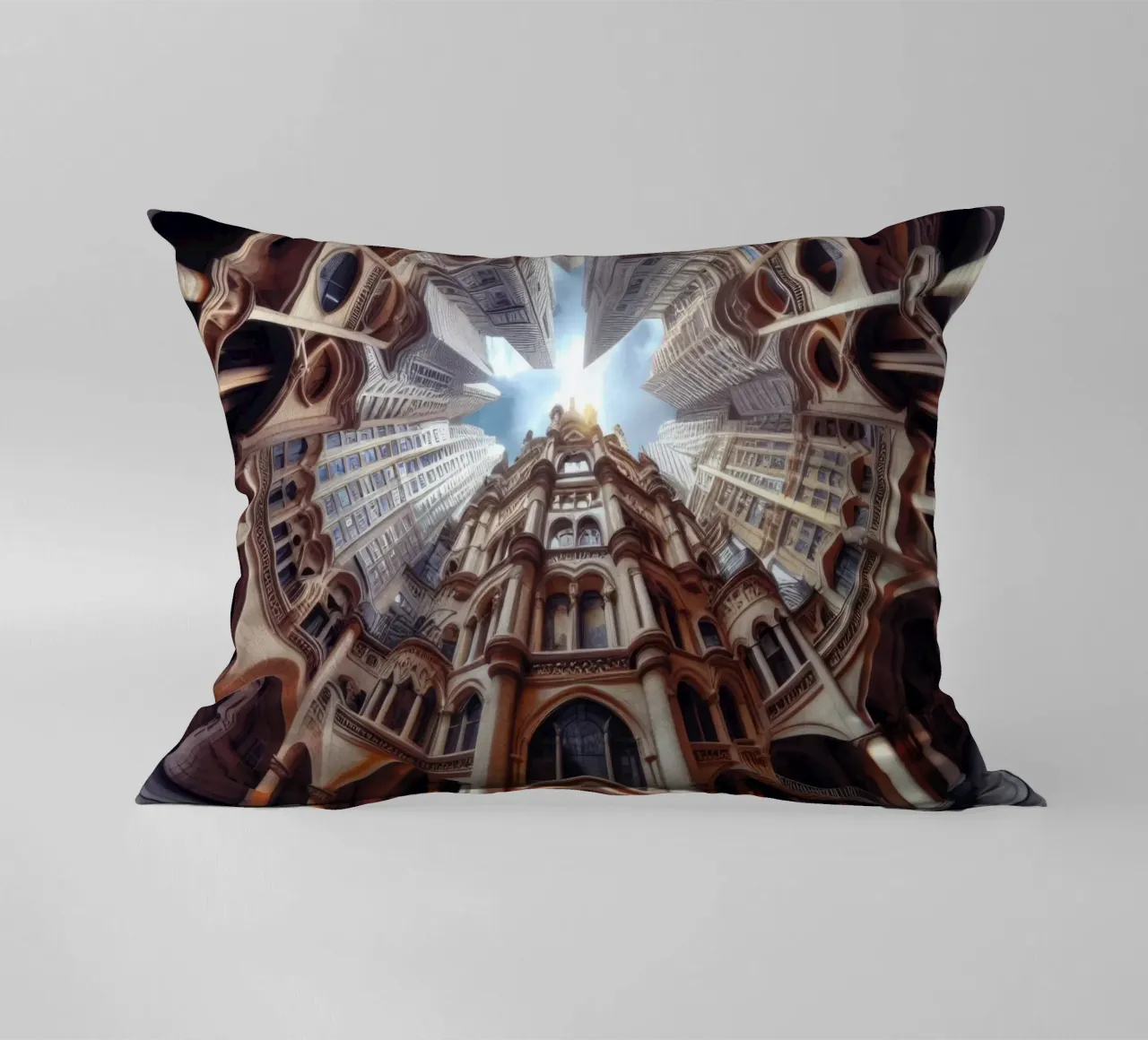 Sphere 031 - Ornate Gothic Architecture cuscino da Spheres