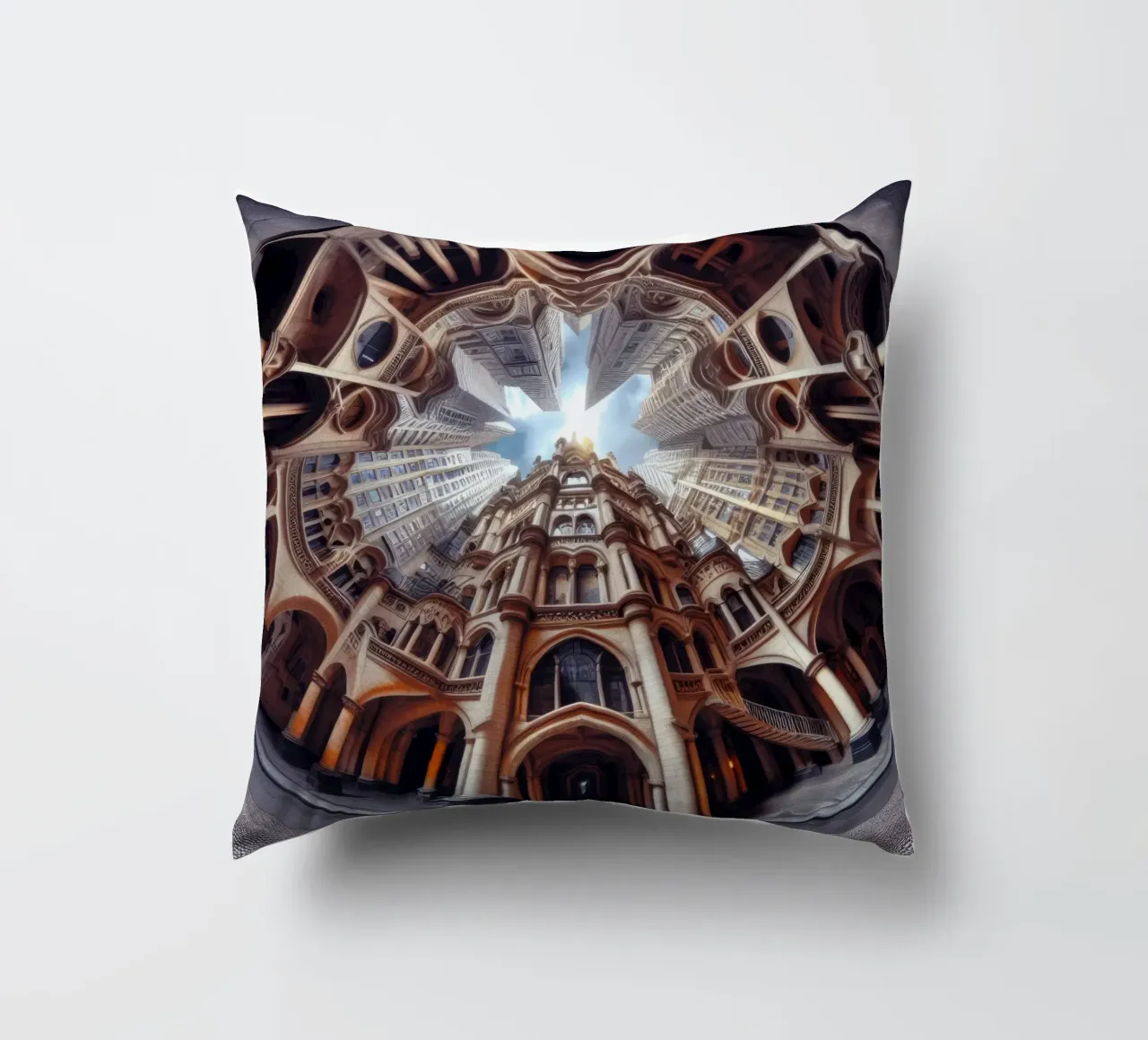 Sphere 031 - Ornate Gothic Architecture cuscino da Spheres