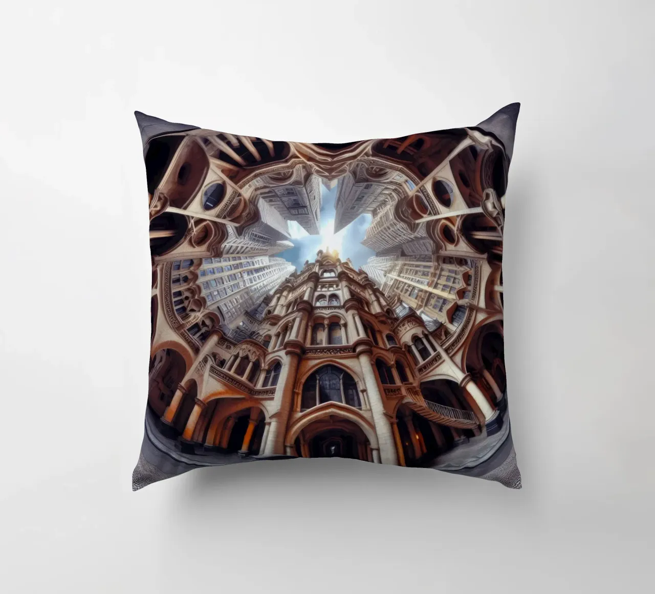 Sphere 031 - Ornate Gothic Architecture cuscino da Spheres