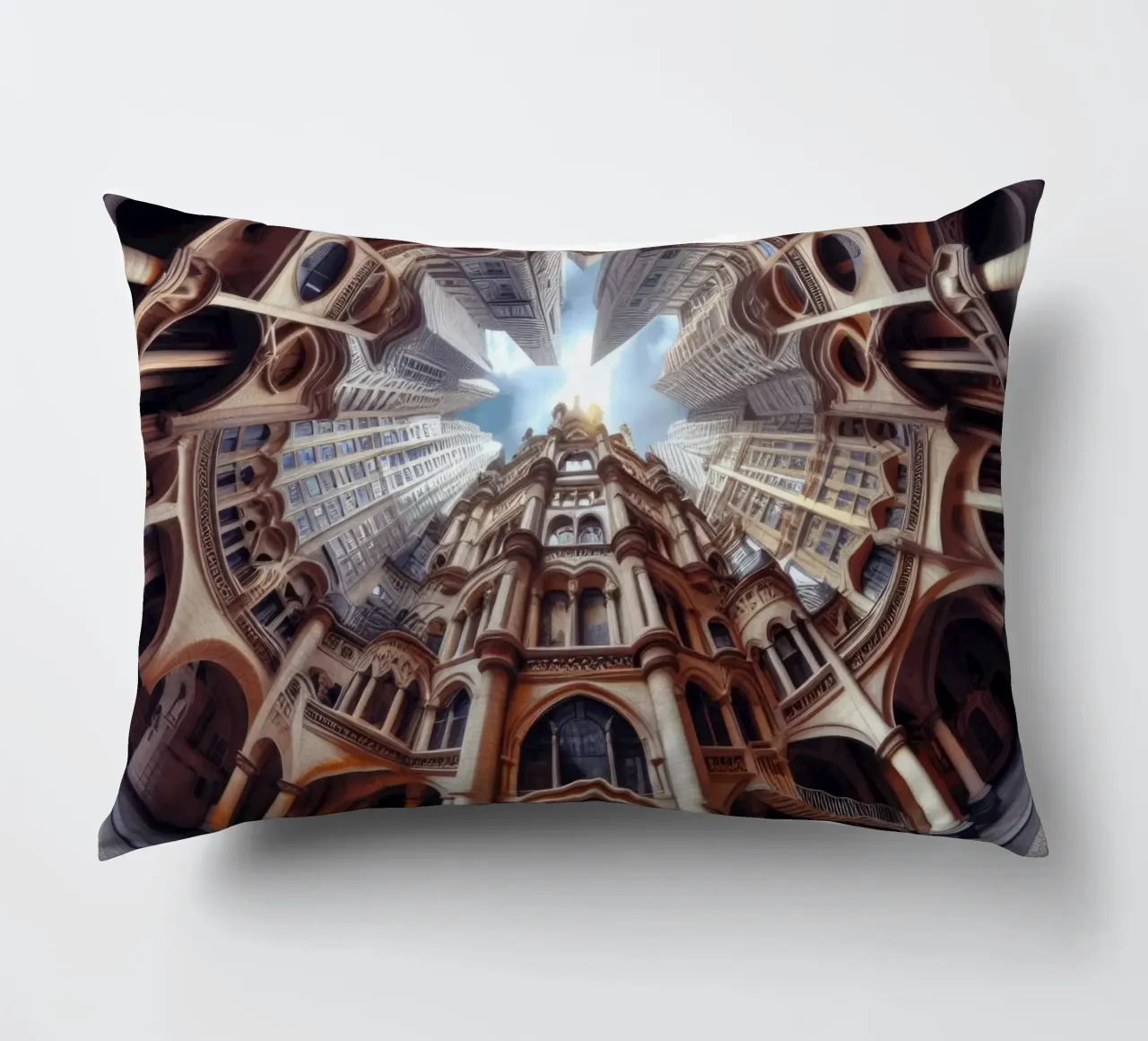 Sphere 031 - Ornate Gothic Architecture cuscino da Spheres