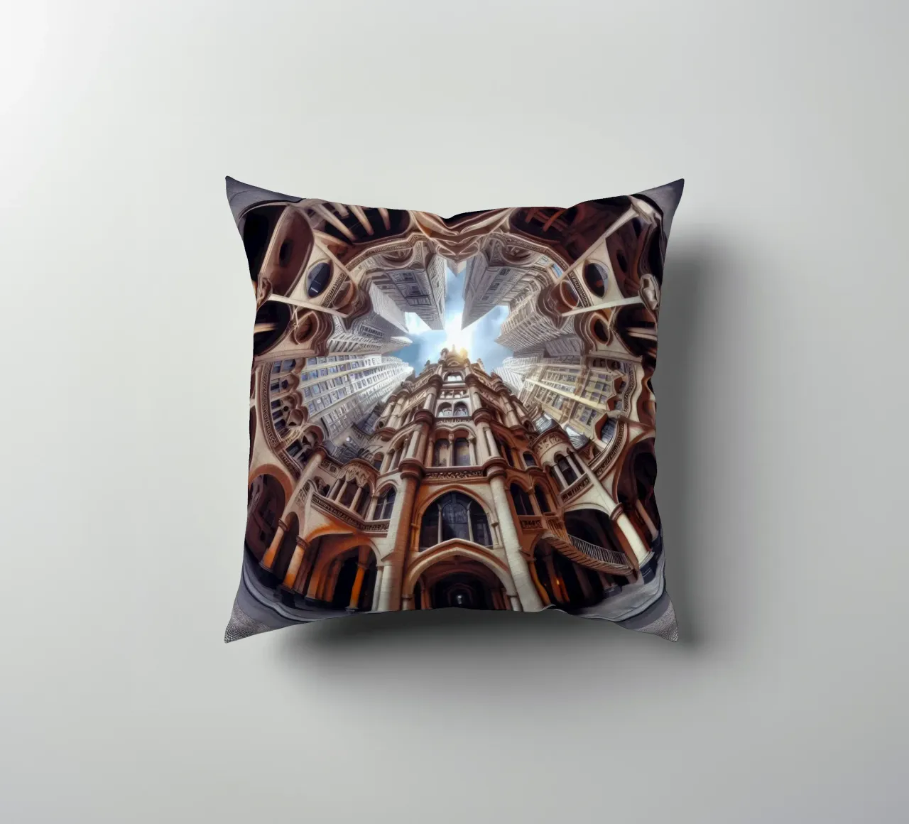 Sphere 031 - Ornate Gothic Architecture cuscino da Spheres