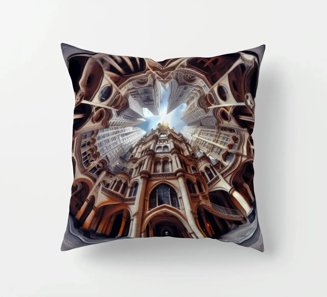 Sphere 031 - Ornate Gothic Architecture cuscino da Spheres