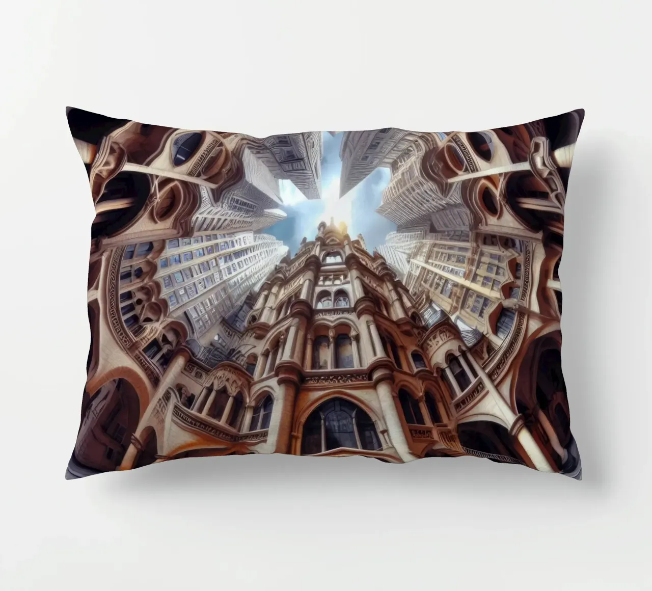 Sphere 031 - Ornate Gothic Architecture cuscino da Spheres