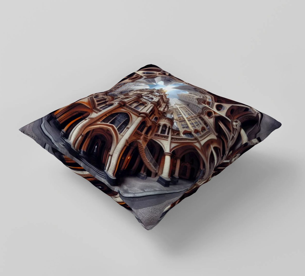 Sphere 031 - Ornate Gothic Architecture cuscino da Spheres