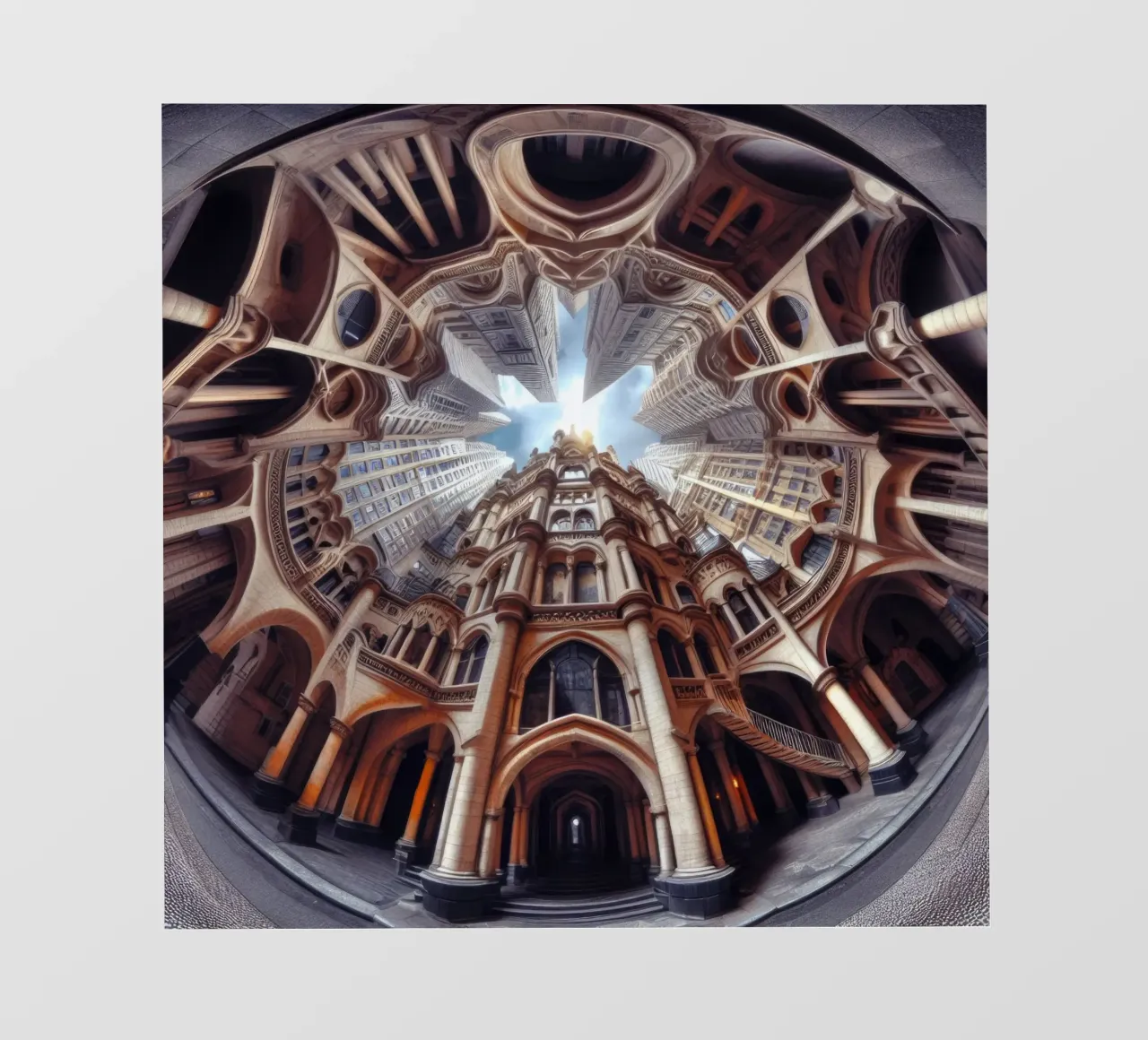 Sphere 031 - Ornate Gothic Architecture pellicola backlit da Spheres