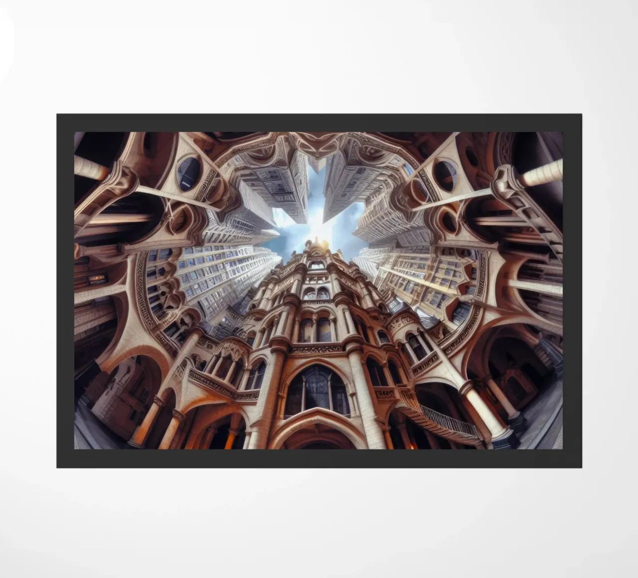 Sphere 031 - Ornate Gothic Architecture deurmat van Spheres