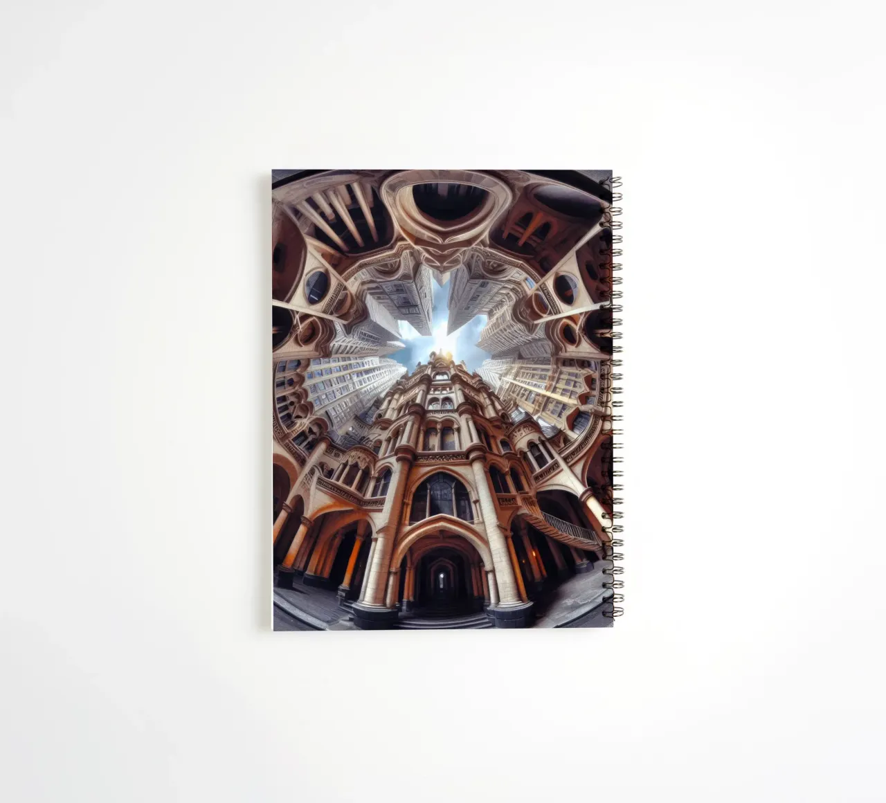Sphere 031 - Ornate Gothic Architecture spiral notebook by Spheres