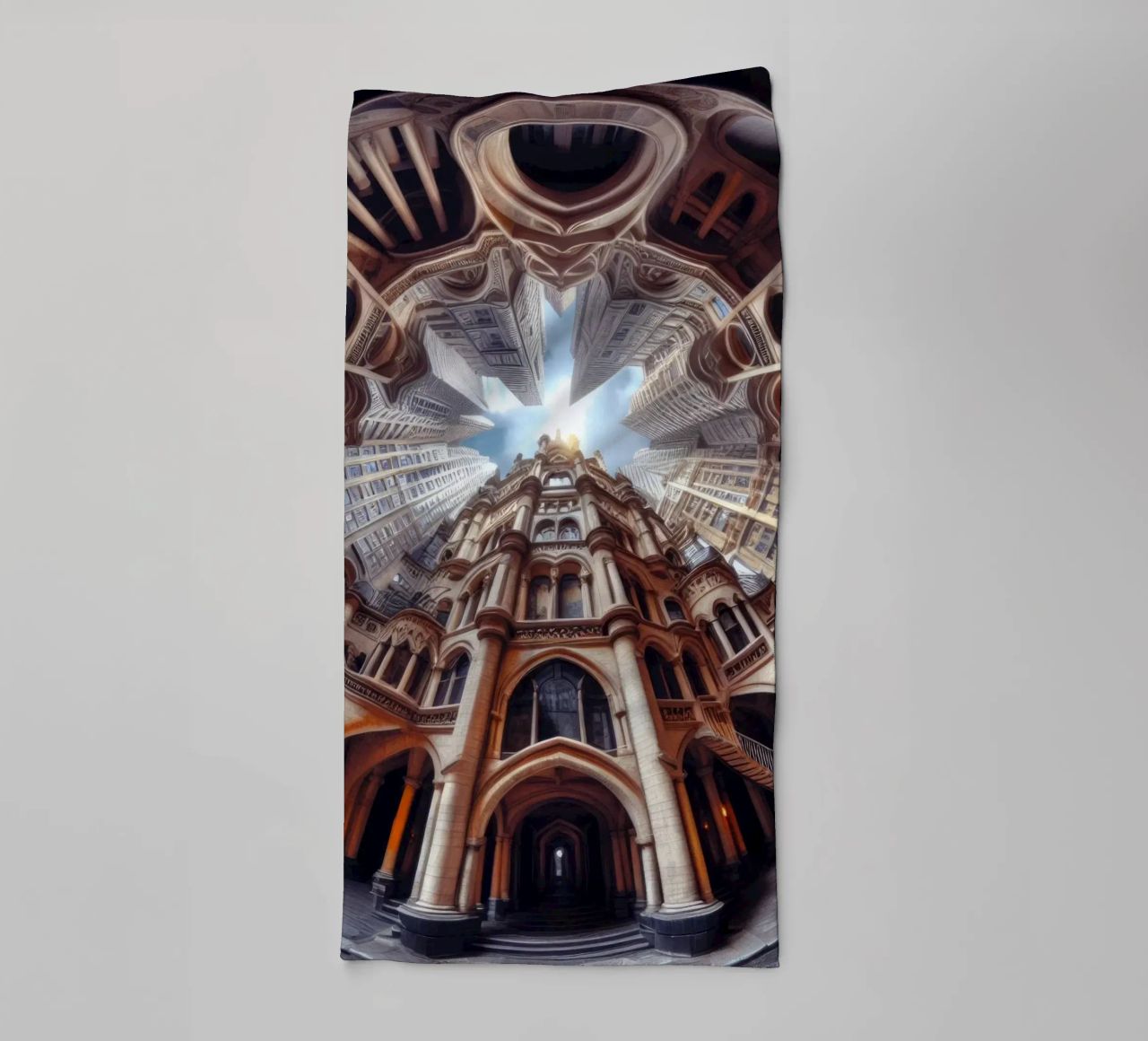 Sphere 031 - Ornate Gothic Architecture asciugamano da bagno da Spheres