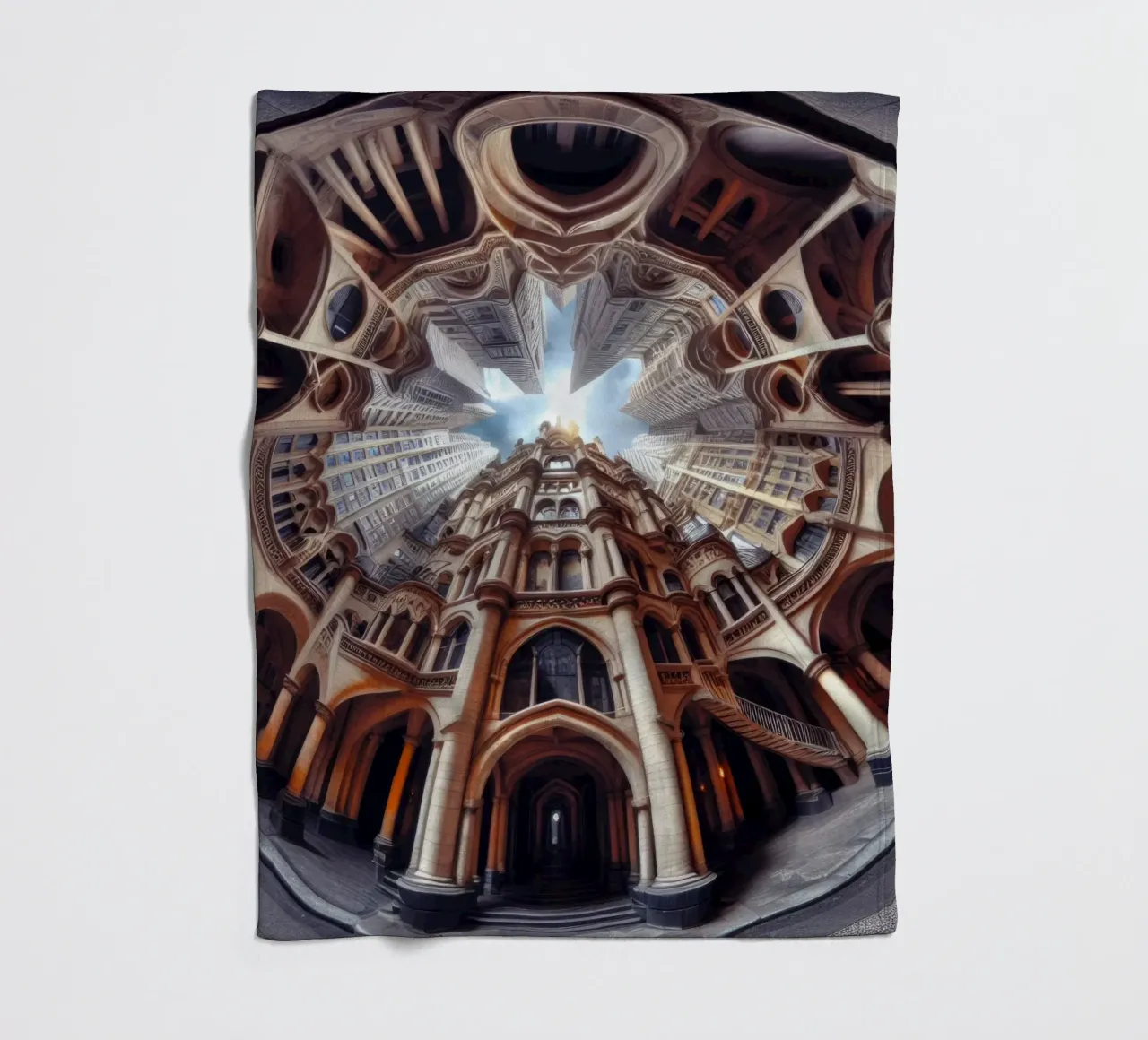 Sphere 031 - Ornate Gothic Architecture manta de franela de Spheres