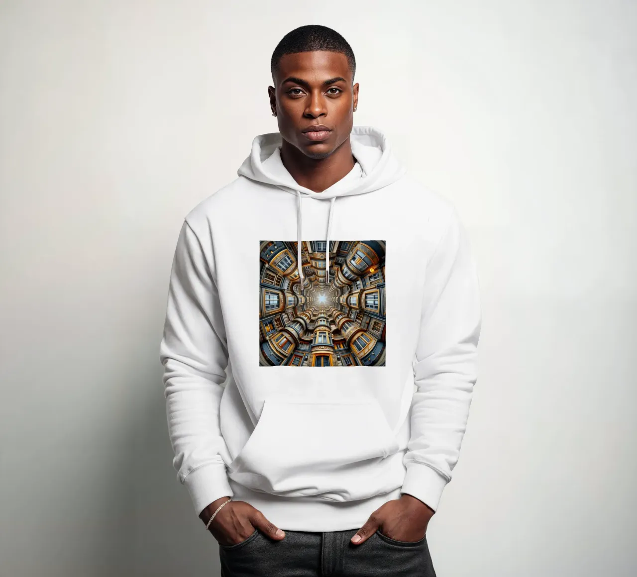 Sphere 022 - Symmetrical Architectural Tunnel hoodie by Spheres