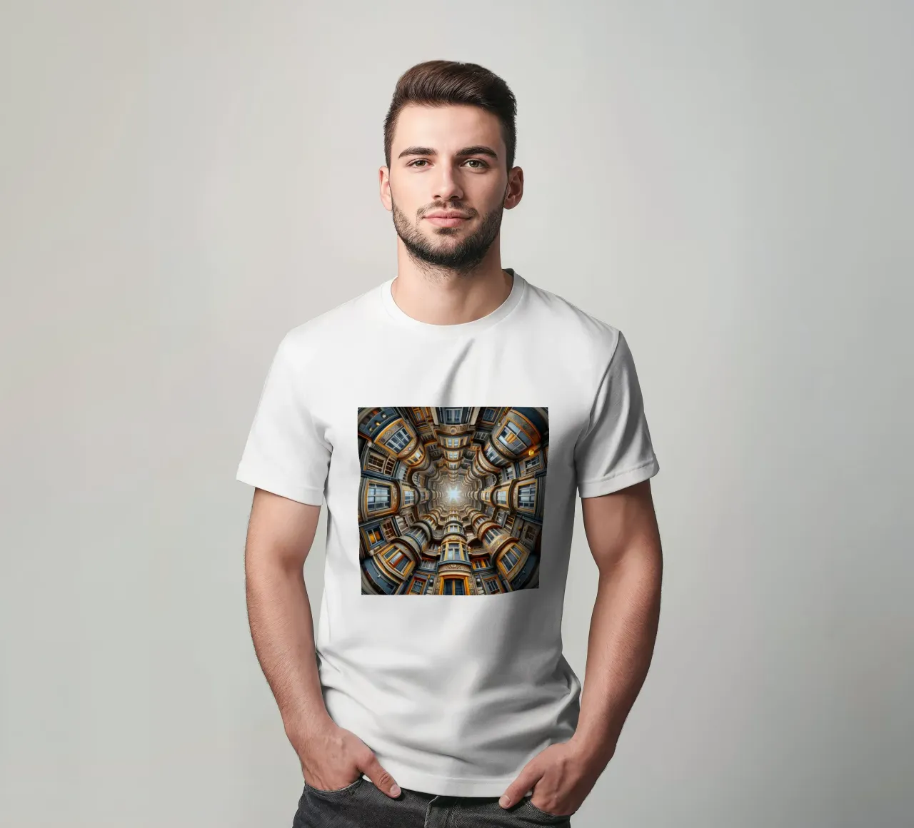 Sphere 022 - Symmetrical Architectural Tunnel t-shirt da Spheres