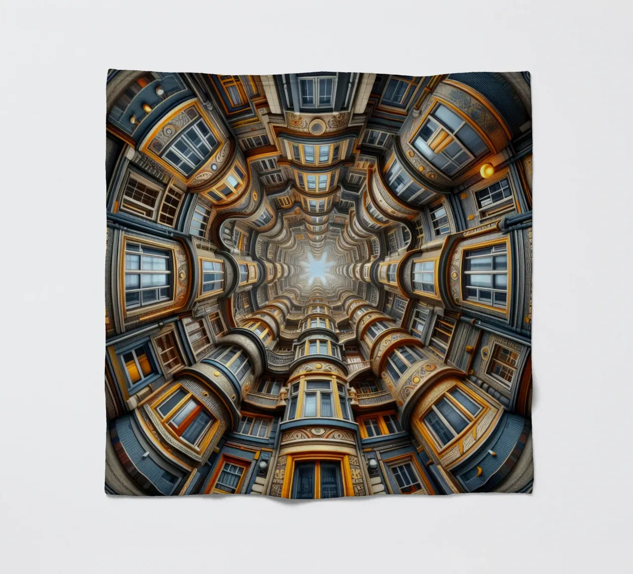 Sphere 022 - Symmetrical Architectural Tunnel fleecedeken van Spheres