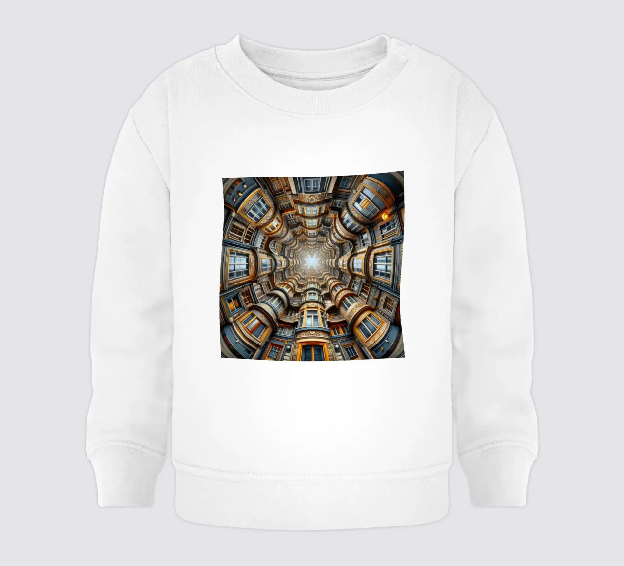 Sphere 022 - Symmetrical Architectural Tunnel sudadera de bebé de Spheres