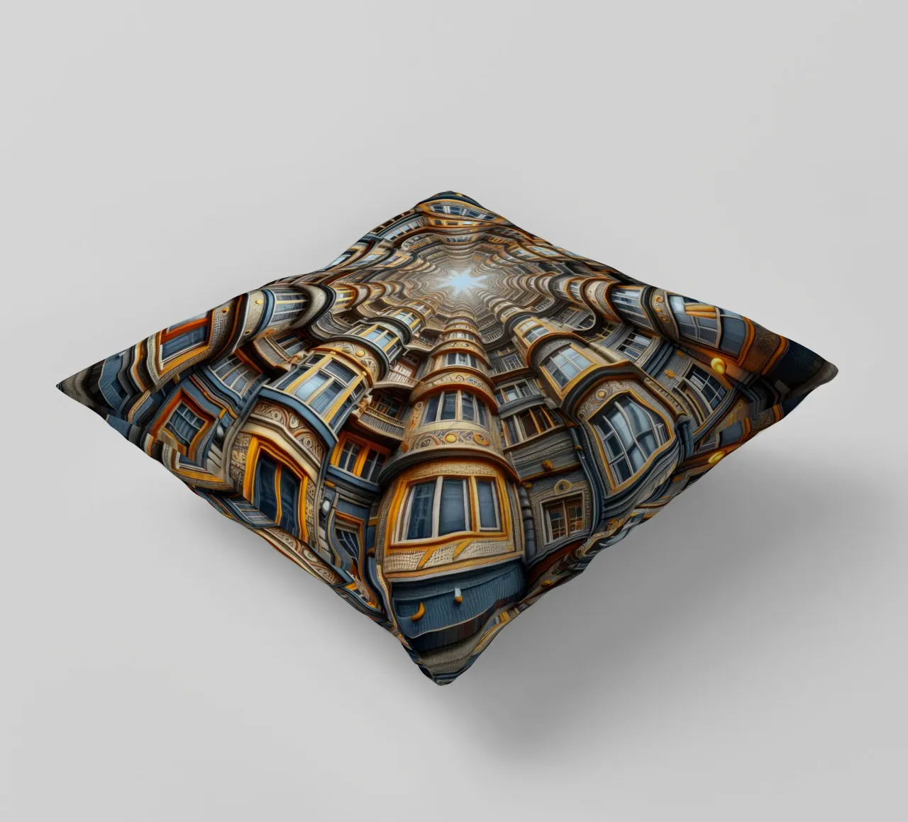 Sphere 022 - Symmetrical Architectural Tunnel cuscino da Spheres