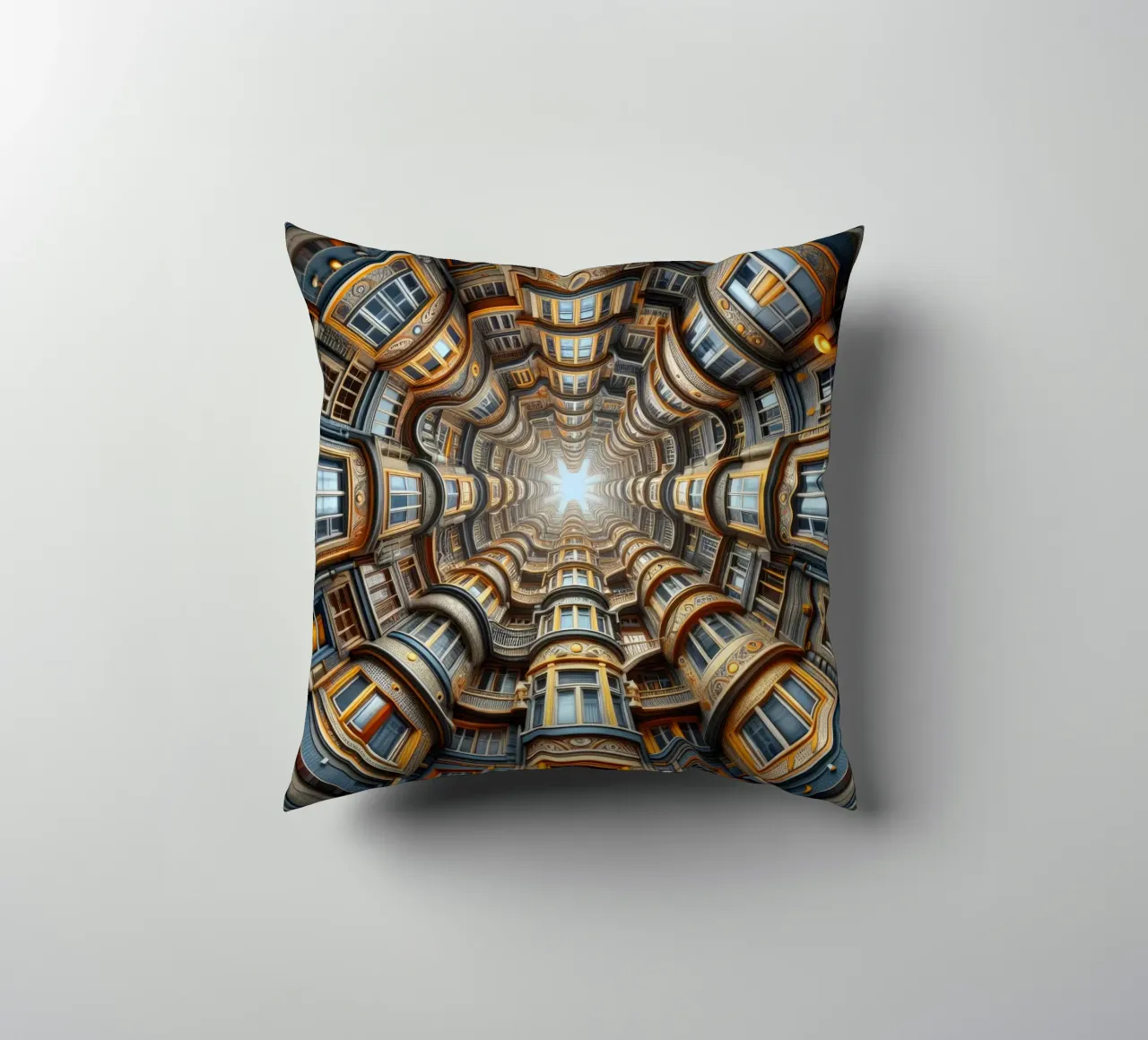 Sphere 022 - Symmetrical Architectural Tunnel cuscino da Spheres