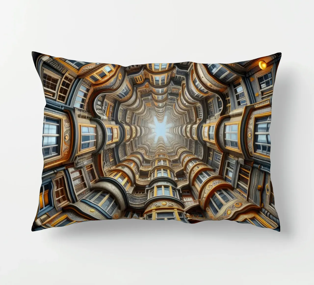 Sphere 022 - Symmetrical Architectural Tunnel cuscino da Spheres