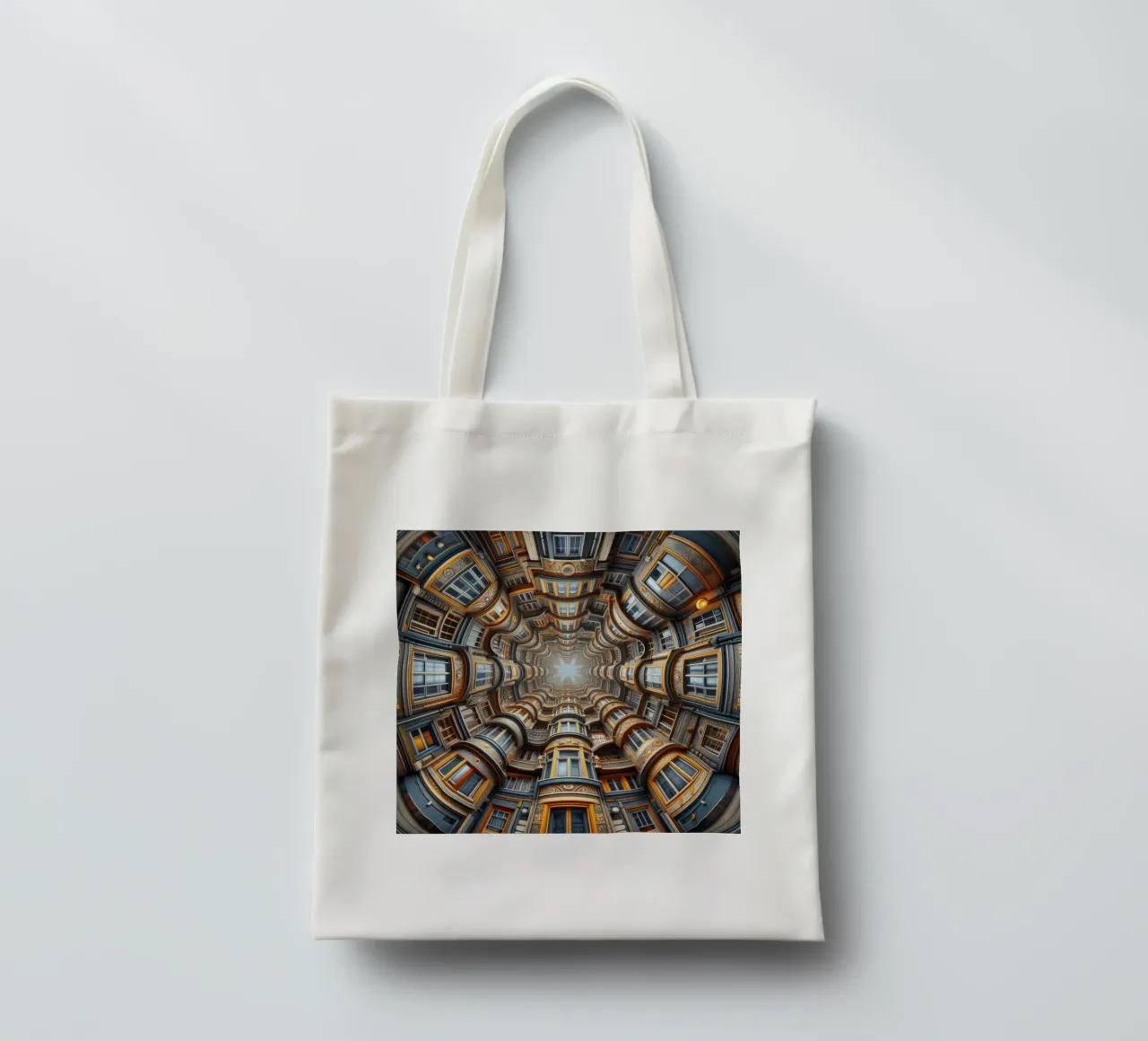 Sphere 022 - Symmetrical Architectural Tunnel borsa in juta da Spheres