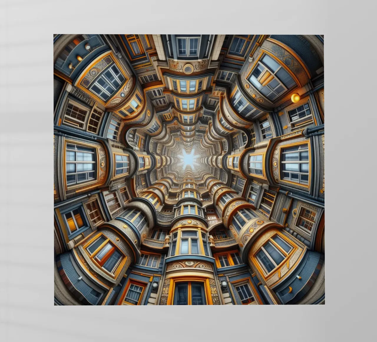 Sphere 022 - Symmetrical Architectural Tunnel Backlit Folie von Spheres