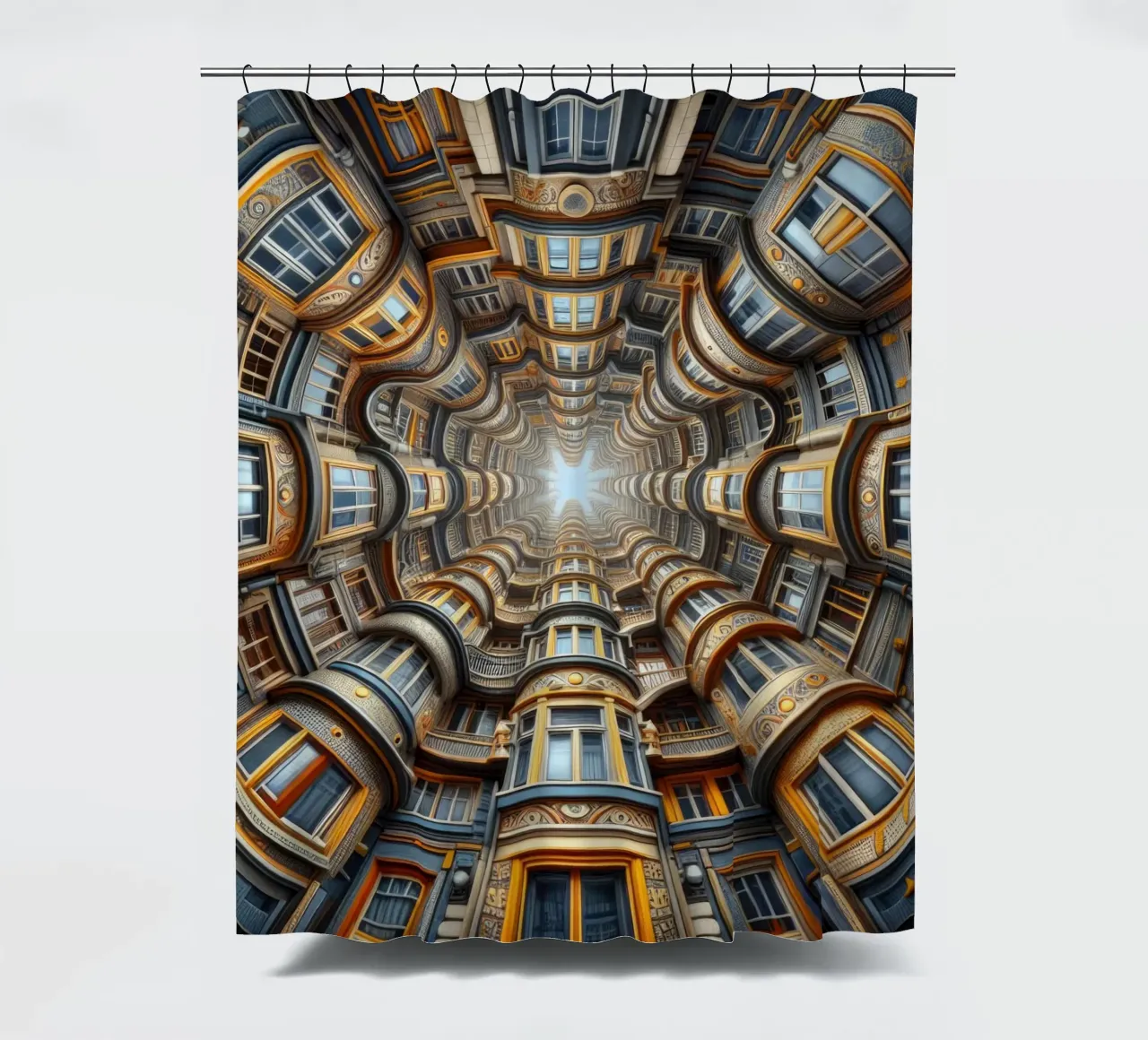 Sphere 022 - Symmetrical Architectural Tunnel cortina de baño de Spheres