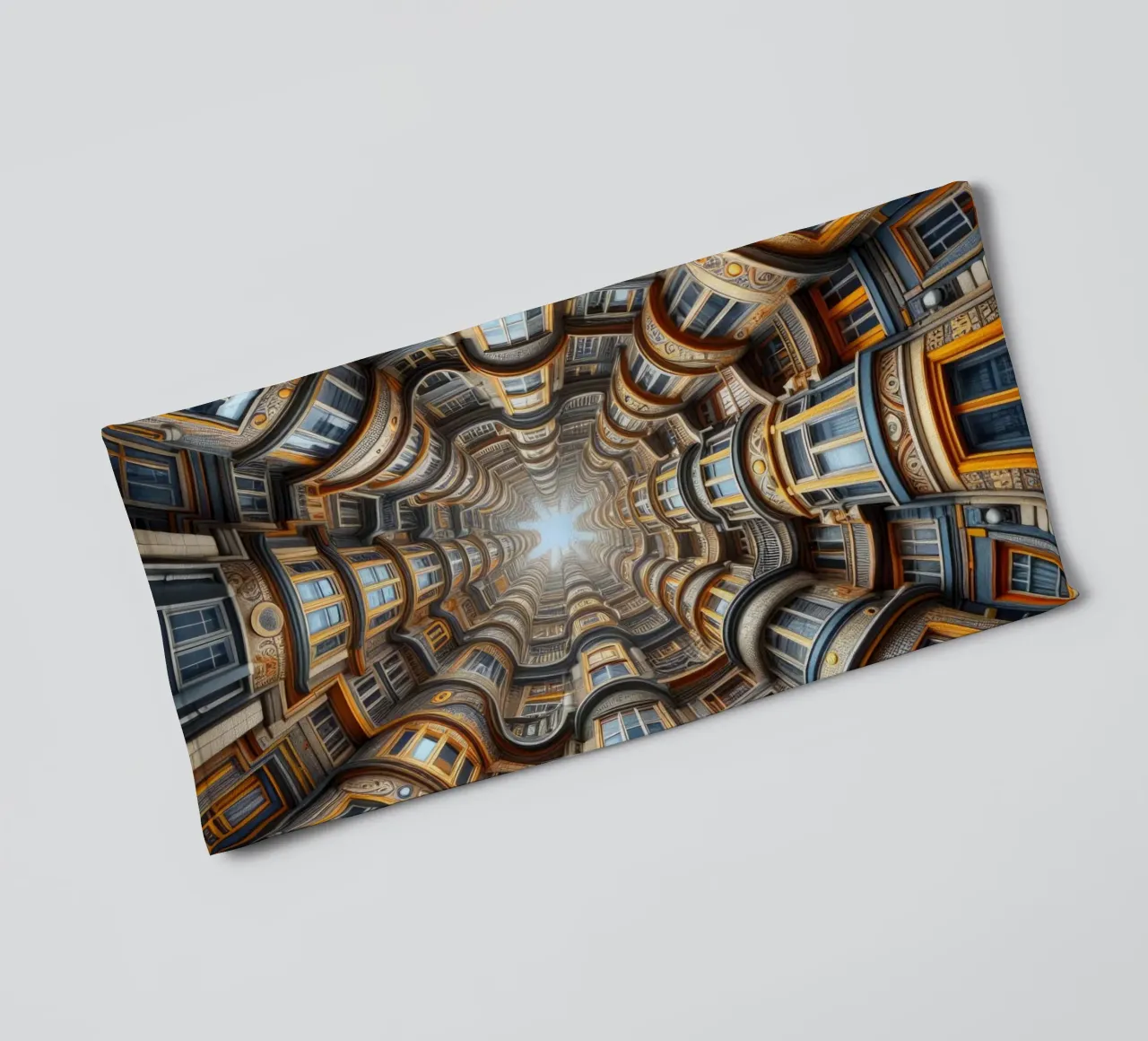 Sphere 022 - Symmetrical Architectural Tunnel asciugamano da bagno da Spheres