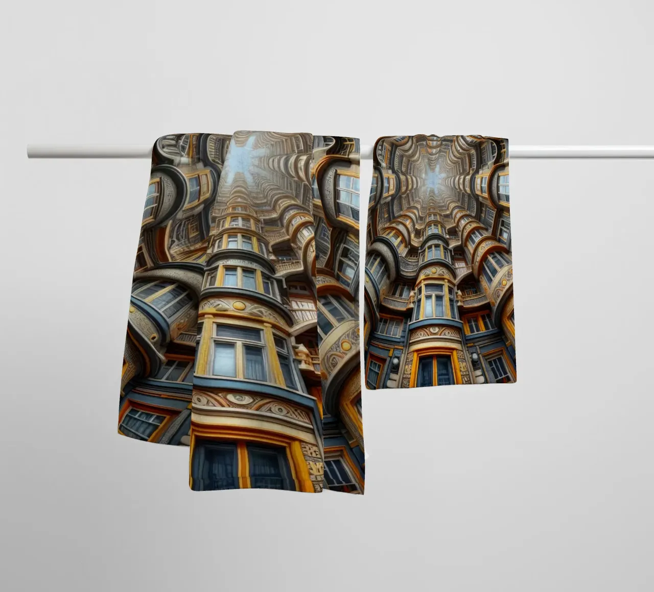 Sphere 022 - Symmetrical Architectural Tunnel asciugamano da bagno da Spheres