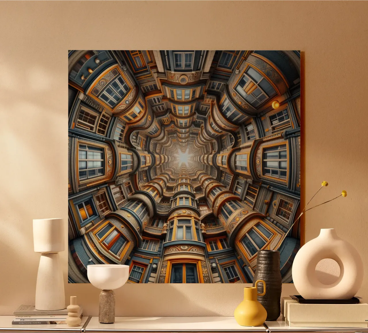 Sphere 022 - Symmetrical Architectural Tunnel alluminio dibond da Spheres