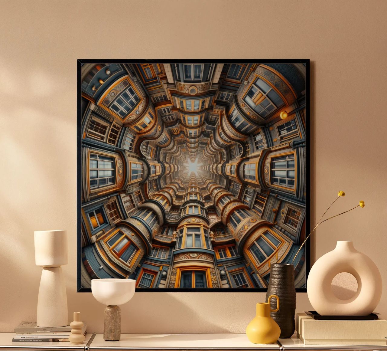 Sphere 022 - Symmetrical Architectural Tunnel poster by Spheres
