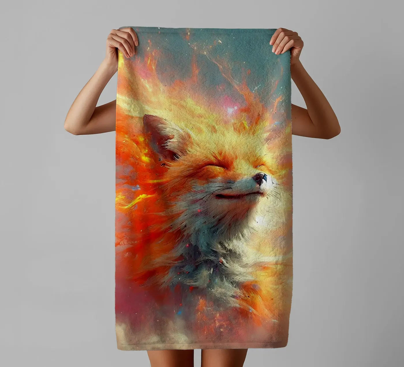 Firefox badhanddoek van hunde-katzen-tiere