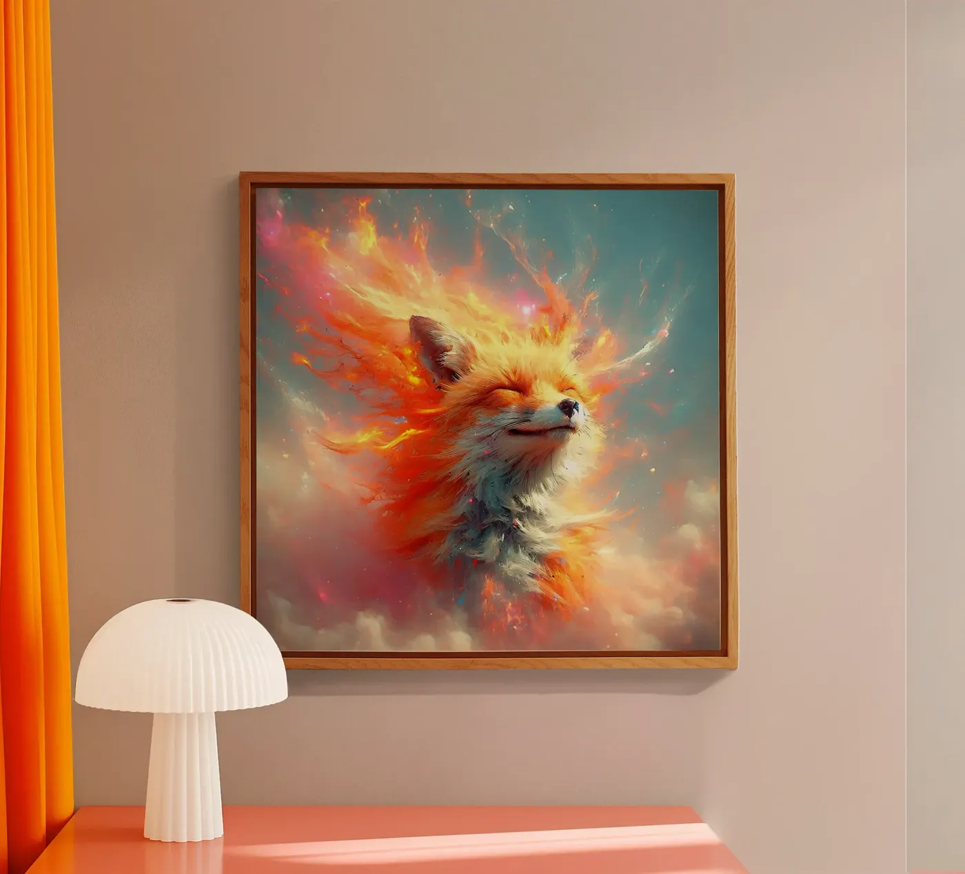 Renard de feu plexiglas de hunde-katzen-tiere