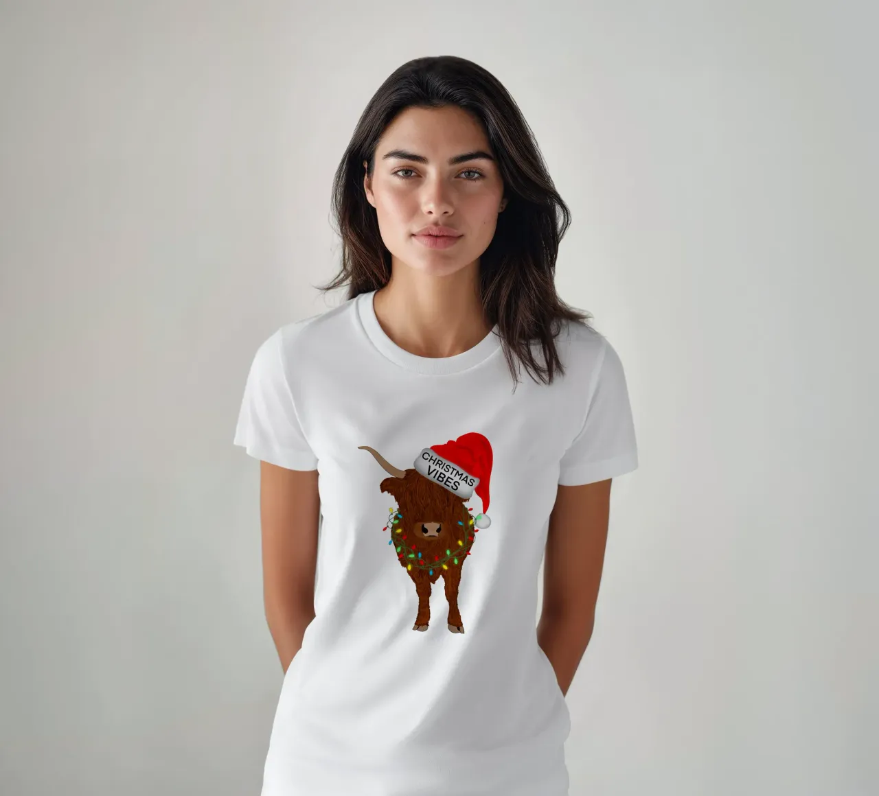 MUCCA HIGHLAND DI NATALE t-shirt da ARTOMATIC